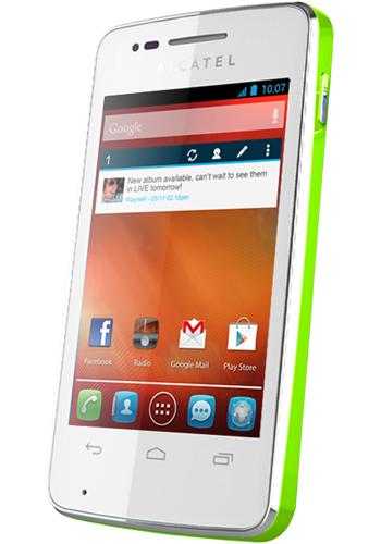 Alcatel One Touch S'Pop White Apple Green