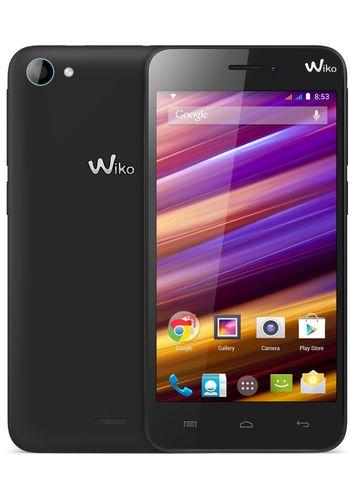 WIKO Jimmy 4.5 inch Dual-SIM Smartphone Android 4.4 1.3 GHz Quad Core Zwart/blauw Zwart Zwart